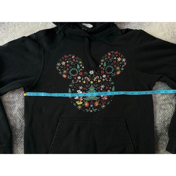 Disney Mickey Mouse and Minnie Mouse Holiday Icon Ear Fill Hoodie Men Size Small - Picture 6 of 9